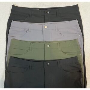Lot Of 4 Kirkland 5 pocket Performance Pant Men's 36x32 Green Black Gray Chino